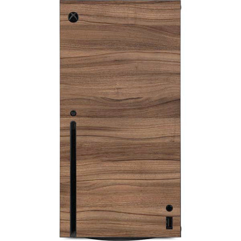 Natural Walnut Wood Xbox Series X Console Skin