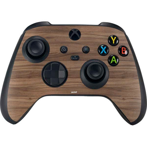 Natural Walnut Wood Xbox Series X Controller Skin