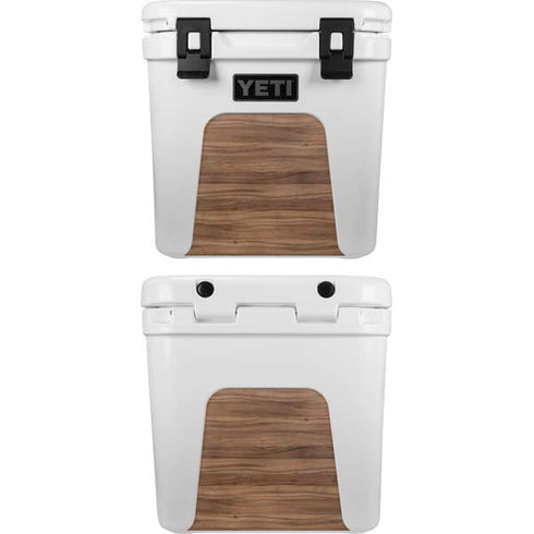 Natural Walnut Wood YETI Roadie 24 Hard Cooler Skin