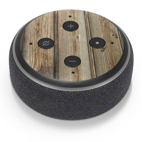 Natural Weathered Wood Amazon Echo Dot Skin