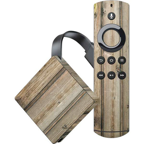 Natural Weathered Wood Amazon Fire TV Skin