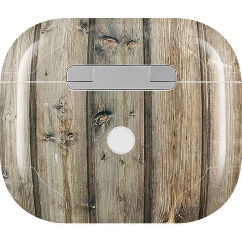 Natural Weathered Wood Apple AirPods (3rd Gen 2021) Skin