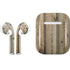 Natural Weathered Wood Apple AirPods Skin