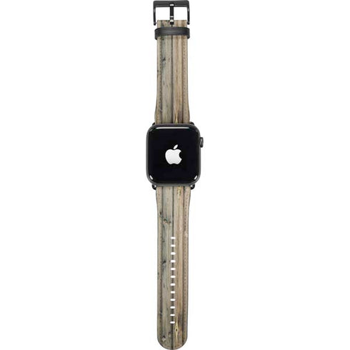 Natural Weathered Wood Apple Watch Band 42-44mm