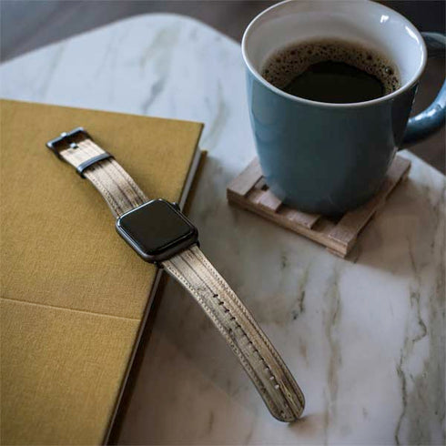 Natural Weathered Wood Apple Watch Band 42-44mm