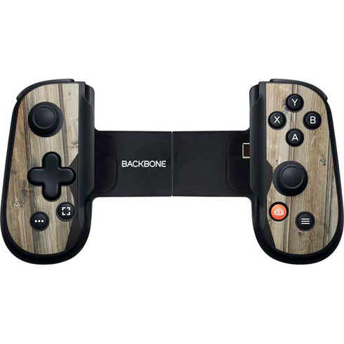 Natural Weathered Wood Backbone One for iPhone Game Controller Skin