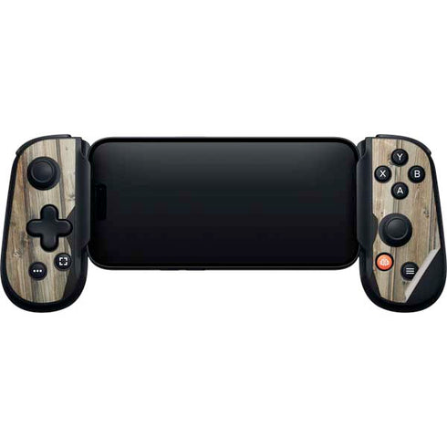 Natural Weathered Wood Backbone One for iPhone Game Controller Skin