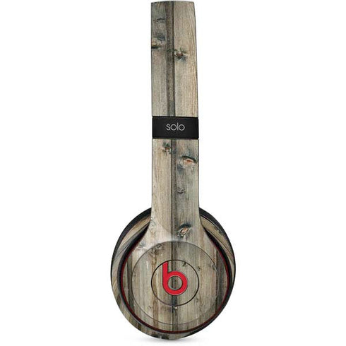 Natural Weathered Wood Beats Solo 2 Wireless Skin