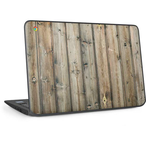 Natural Weathered Wood HP Chromebook Skin