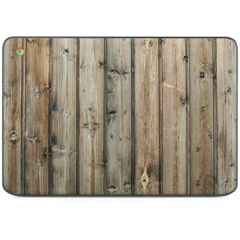 Natural Weathered Wood HP Chromebook Skin