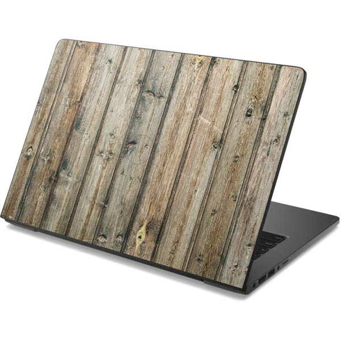 Natural Weathered Wood Dell Chromebook Skin