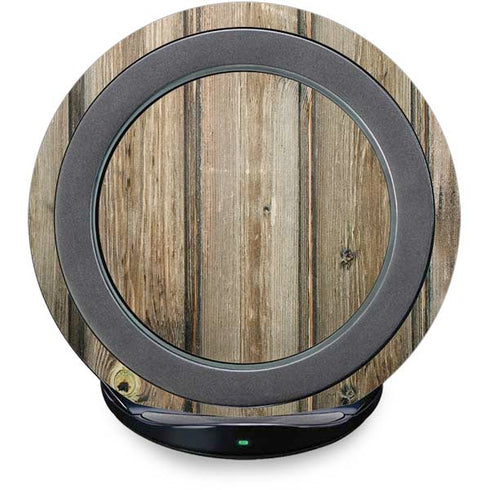 Natural Weathered Wood Fast Charge Wireless Charging Stand Skin