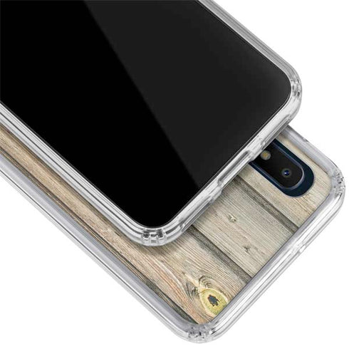Natural Weathered Wood Galaxy A10e Clear Case