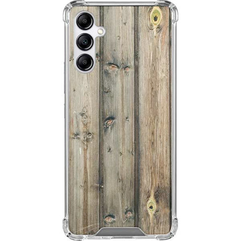 Natural Weathered Wood Galaxy A15 5G Clear Case