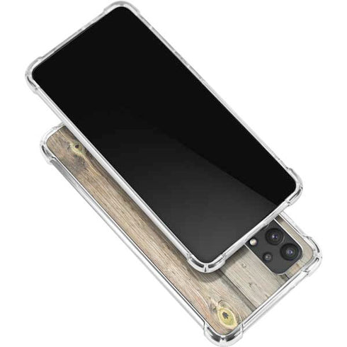 Natural Weathered Wood Galaxy A32 5G Clear Case