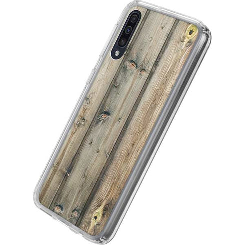 Natural Weathered Wood Galaxy A50 Clear Case