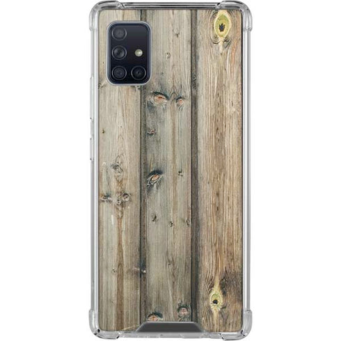 Natural Weathered Wood Galaxy A51 5G Clear Case