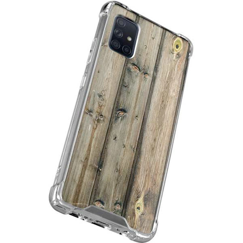 Natural Weathered Wood Galaxy A51 5G Clear Case