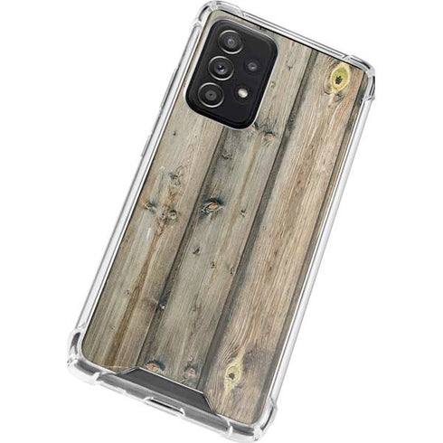 Natural Weathered Wood Galaxy A52 5G Clear Case