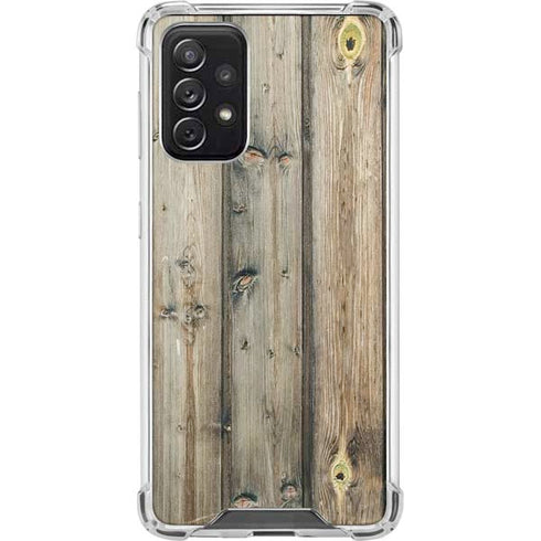 Natural Weathered Wood Galaxy A72 5G Clear Case