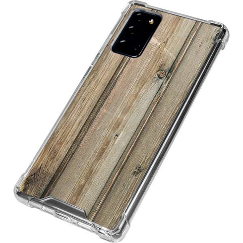 Natural Weathered Wood Galaxy Note20 5G Clear Case