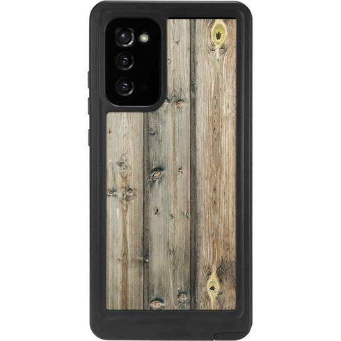 Natural Weathered Wood Galaxy Note20 5G Waterproof Case