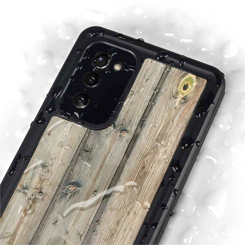 Natural Weathered Wood Galaxy Note20 5G Waterproof Case