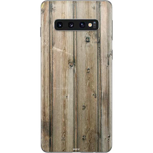 Natural Weathered Wood Galaxy S10 Skin