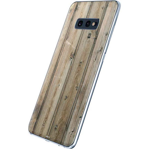 Natural Weathered Wood Galaxy S10e Skin