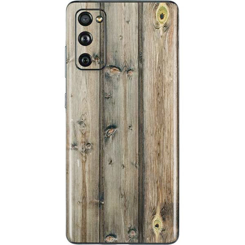 Natural Weathered Wood Galaxy S20 Fan Edition Skin