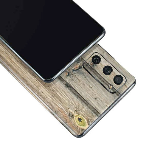 Natural Weathered Wood Galaxy S20 Fan Edition Skin