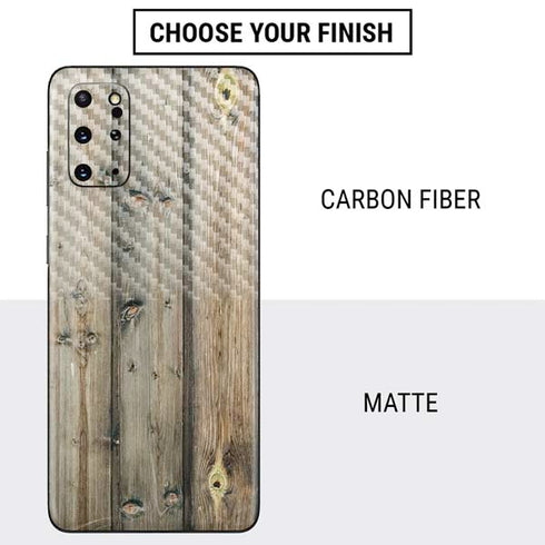 Natural Weathered Wood Galaxy S20 Plus Skin