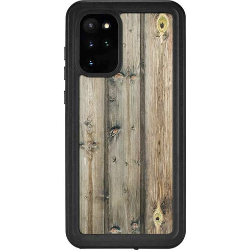 Natural Weathered Wood Galaxy S20 Plus Waterproof Case
