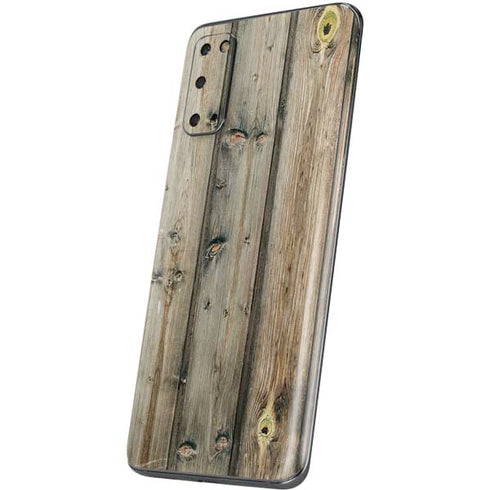 Natural Weathered Wood Galaxy S20 Skin