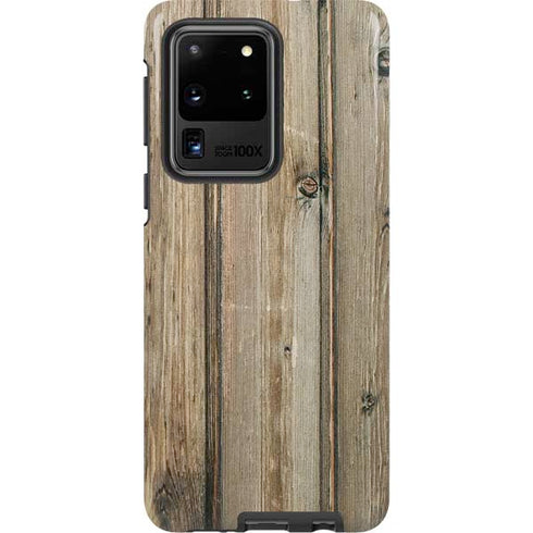 Natural Weathered Wood Galaxy S20 Ultra 5G Pro Case