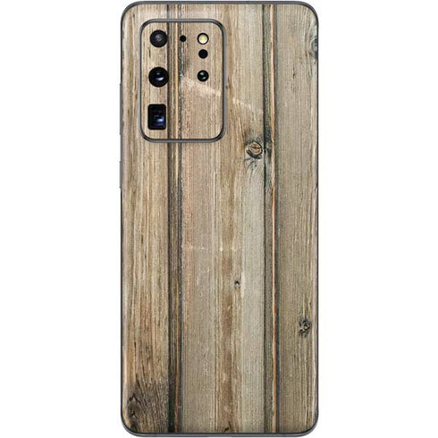 Natural Weathered Wood Galaxy S20 Ultra 5G Skin