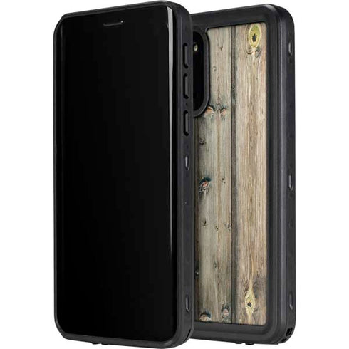 Natural Weathered Wood Galaxy S20 Waterproof Case