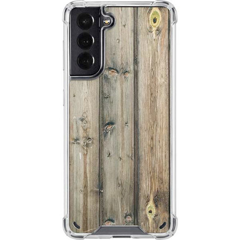 Natural Weathered Wood Galaxy S21 5G Clear Case