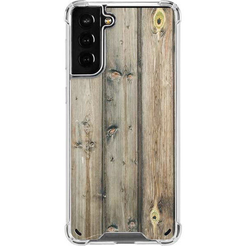 Natural Weathered Wood Galaxy S21 Plus 5G Clear Case