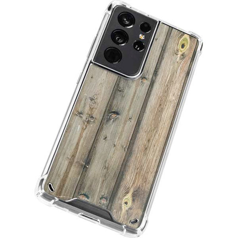 Natural Weathered Wood Galaxy S21 Ultra 5G Clear Case