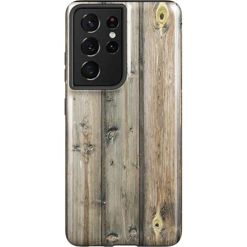 Natural Weathered Wood Galaxy S21 Ultra 5G Pro Case