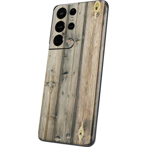 Natural Weathered Wood Galaxy S21 Ultra 5G Skin