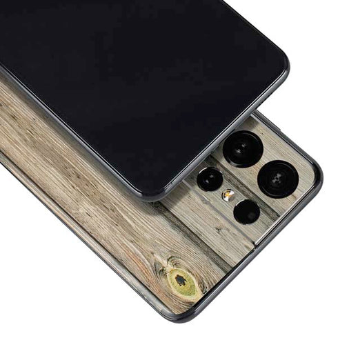 Natural Weathered Wood Galaxy S21 Ultra 5G Skin