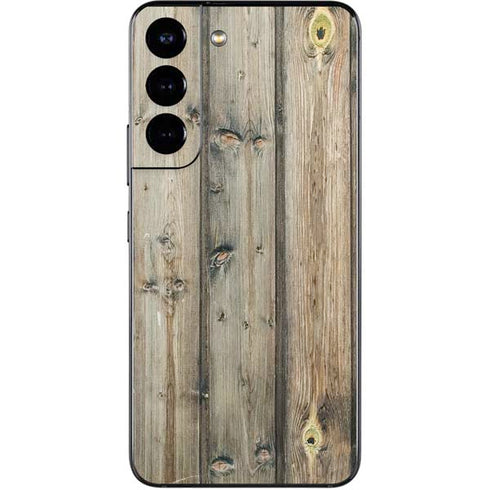 Natural Weathered Wood Galaxy S22 Skin