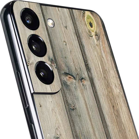 Natural Weathered Wood Galaxy S22 Skin