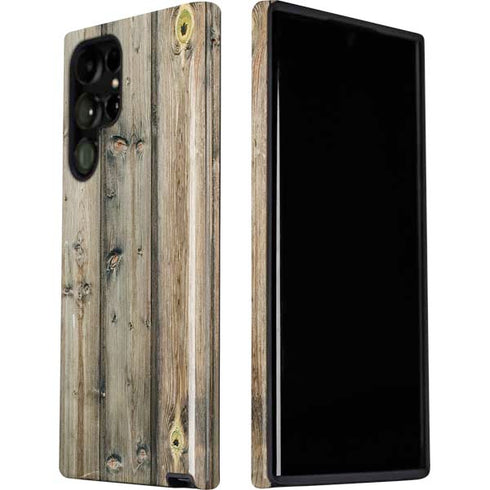 Natural Weathered Wood Galaxy S22 Ultra Pro Case