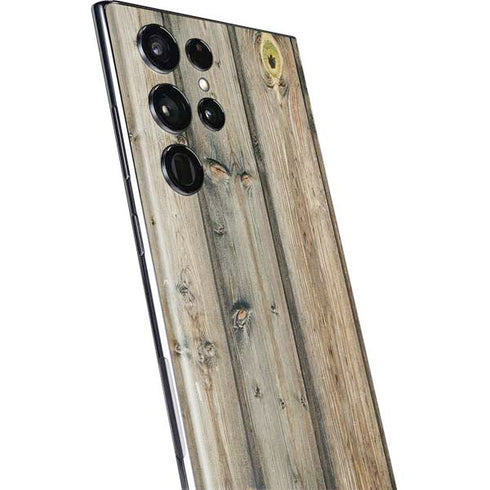 Natural Weathered Wood Galaxy S22 Ultra Skin