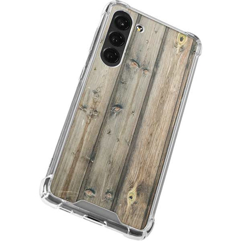Natural Weathered Wood Galaxy S23 Plus Clear Case