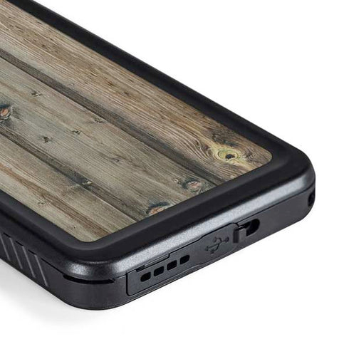Natural Weathered Wood Galaxy S23 Plus Waterproof Case