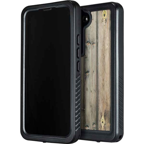 Natural Weathered Wood Galaxy S23 Waterproof Case